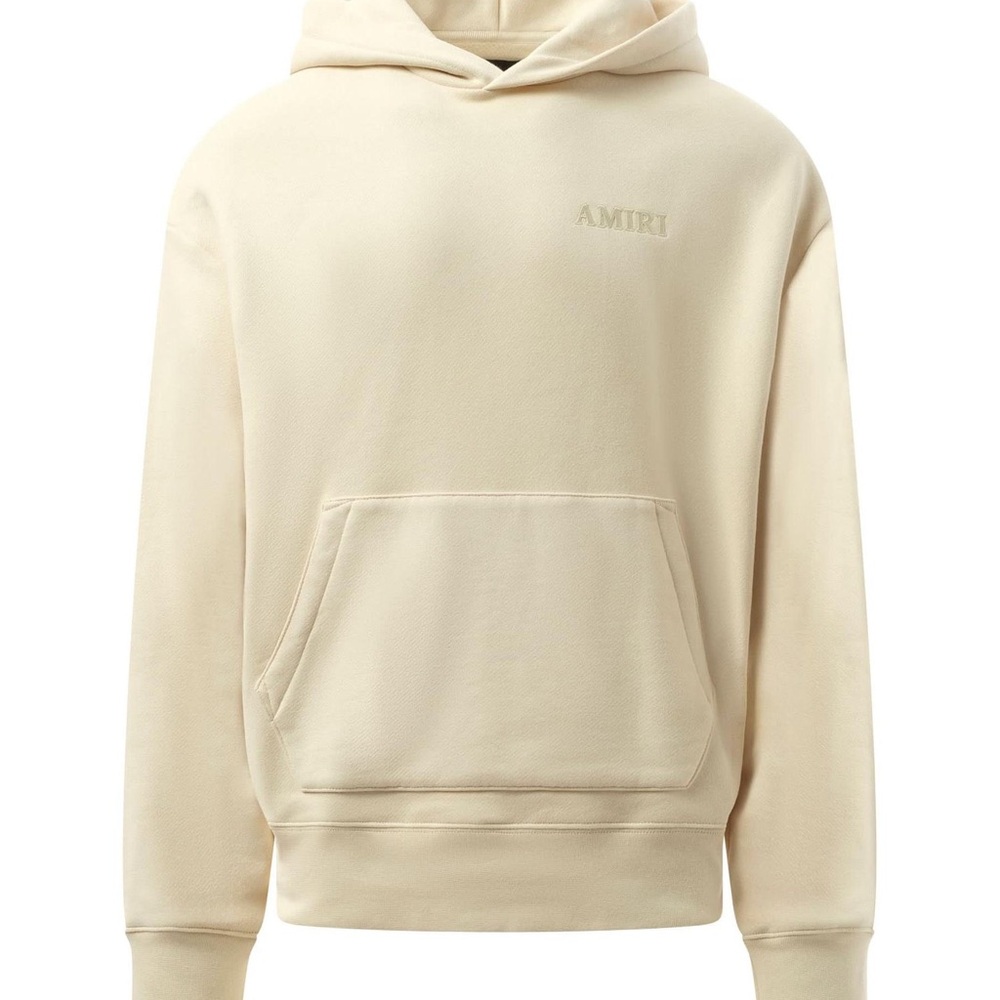 Amiri
Beige Embroidered Logo Hoodie